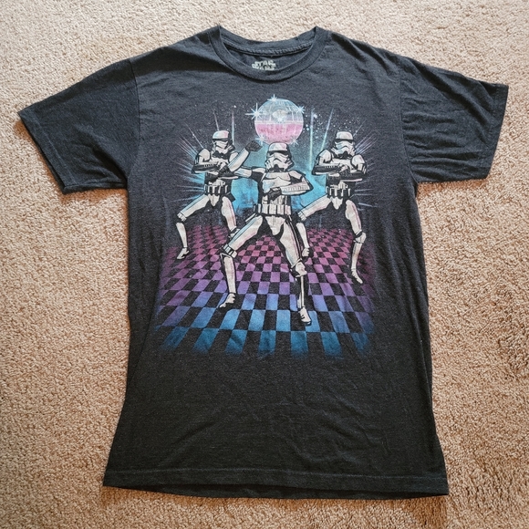 (S) Star Wars Storm Trooper Disco Death T-Shirt